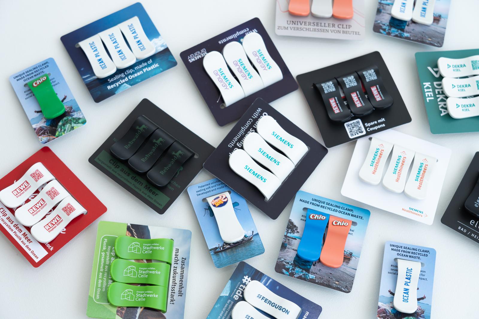 Bedruckte Ocean-Clamp-Sets für Siemens, DEKRA und weitere Unternehmen